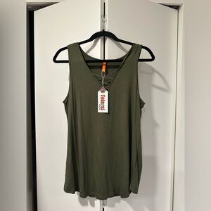 NWT Medium Olive Green Sleeveless Top